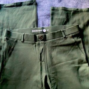 Beautiful forest green Betabrand bootcut pants